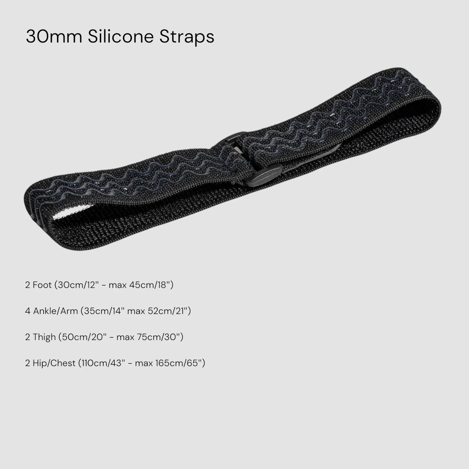 10 SlimeVR Compatible Silicone Backed 30mm Straps