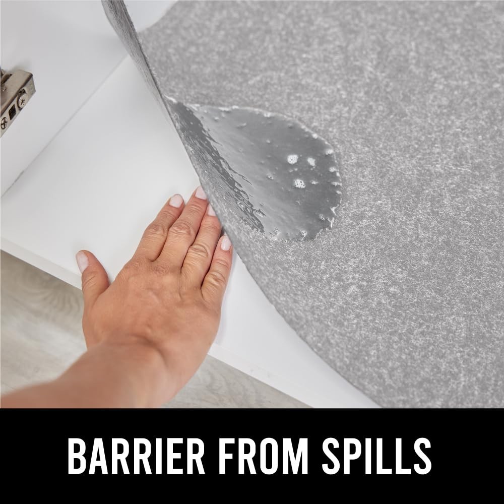 GORILLA GRIP LeakGuard Non-Adhesive Under Sink Mat 24"W x 24"L, Light Gray