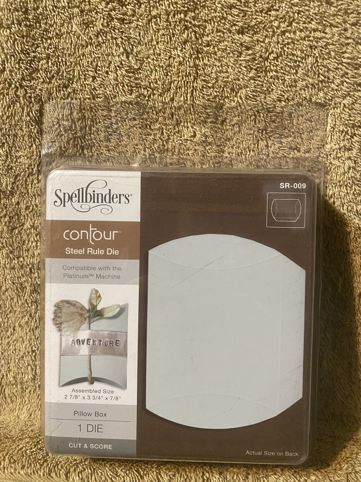 Spellbinders Contour Steel Rule Die Pillow Box Design New SR-009 BRAND NEW