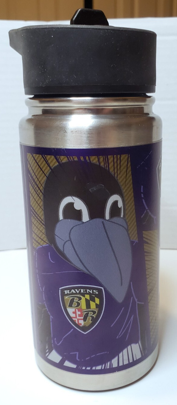 Baltimore Ravens 16 oz Thirst Hydration Water Bottle Tumbler Officially Licensed