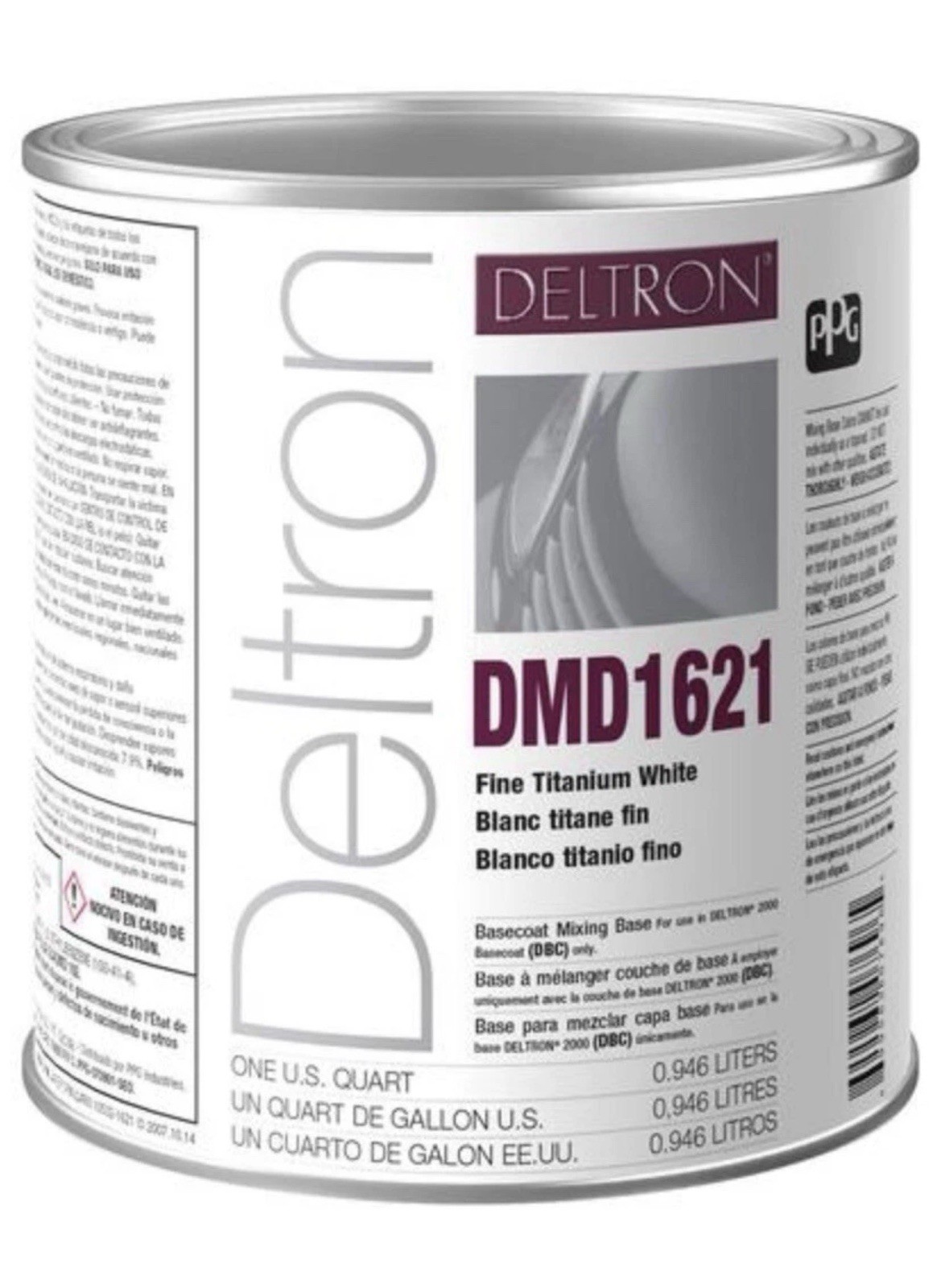 DMD1621 PPG Deltron NXT Fine Titanium White 1 Quart Paint Tint/Toner