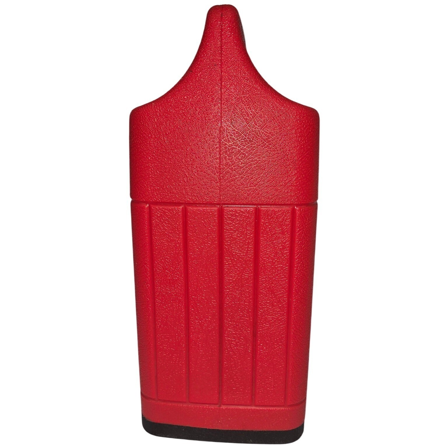 Vintage Coleman Red Plastic Lantern Carrying Case with Handle and Base Lock