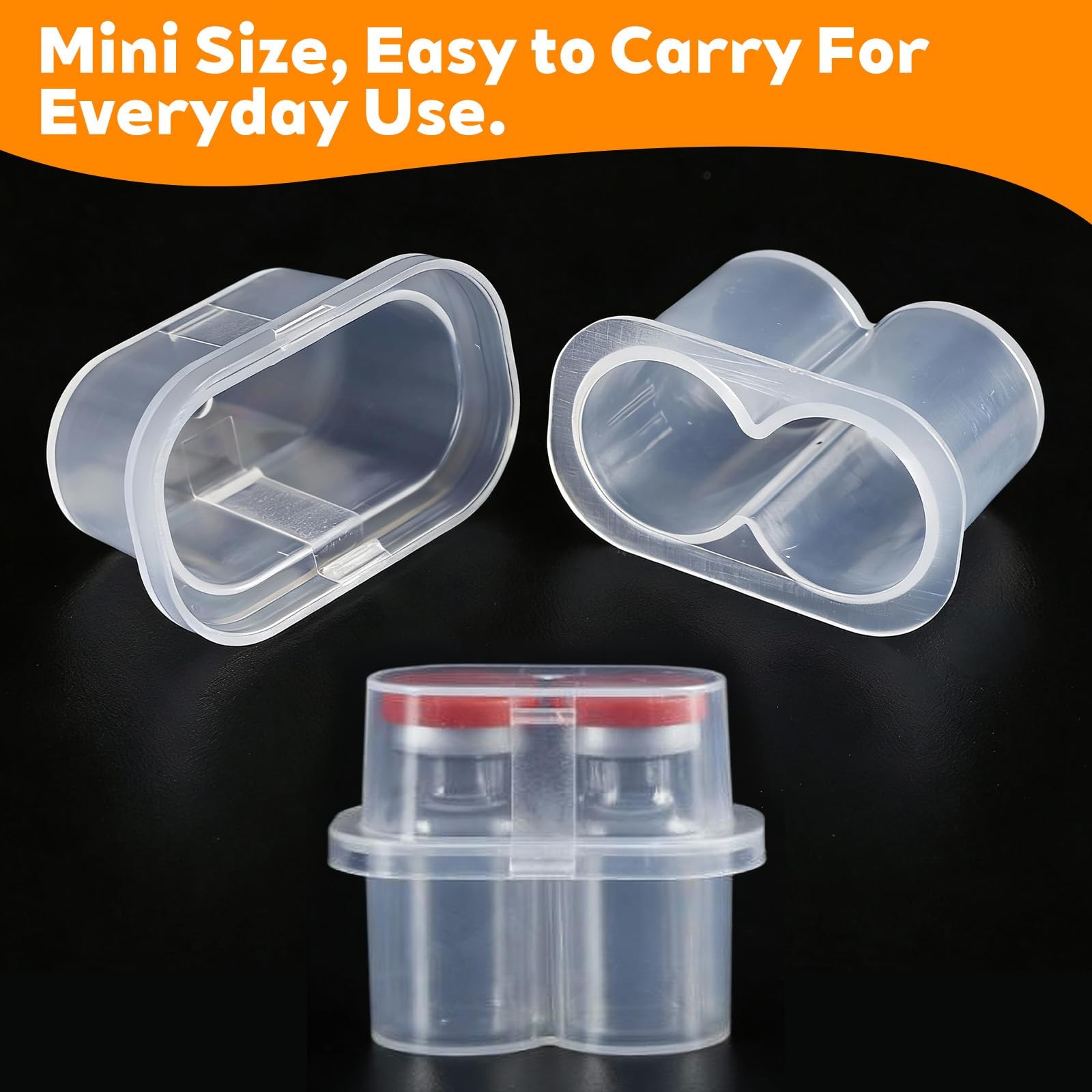 10-Slot Vial Holder for Fridge, 2 Packs Space-Saving Stackable Peptide & Insu...