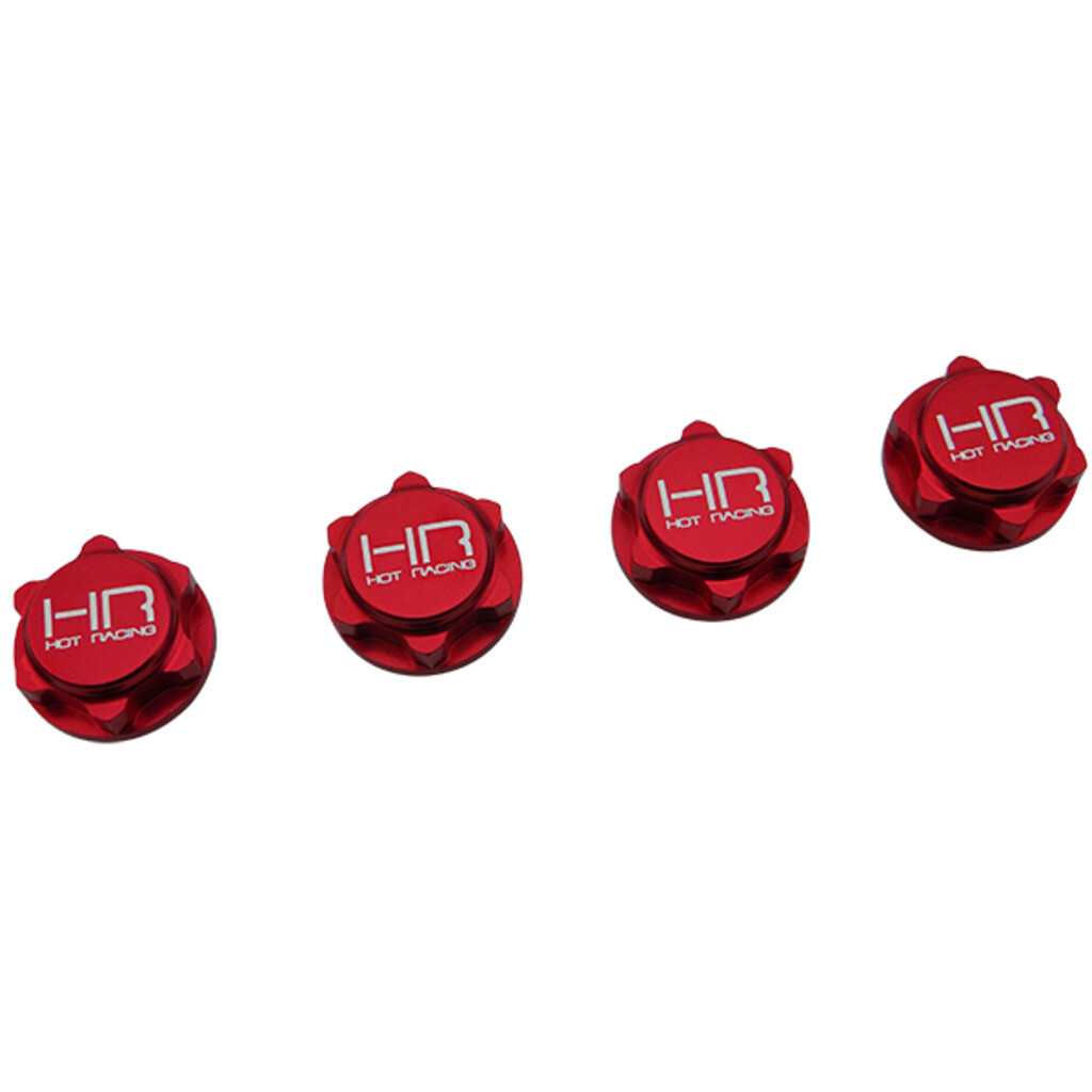 Hot Racing NRO10N02 17mm Serrated Close End Dirt Shield Wheel Nuts Arrma Nero