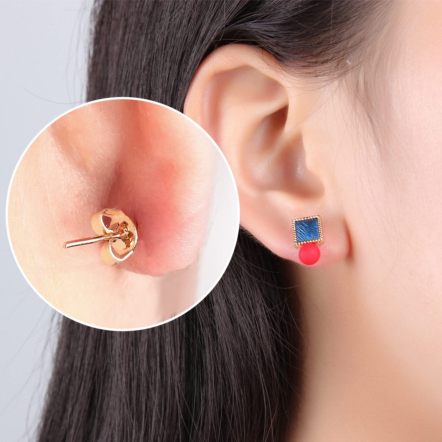 30Pcs Earring Backs for Studs, 18K Gold Butterfly Shape Ear Backings Replacem...