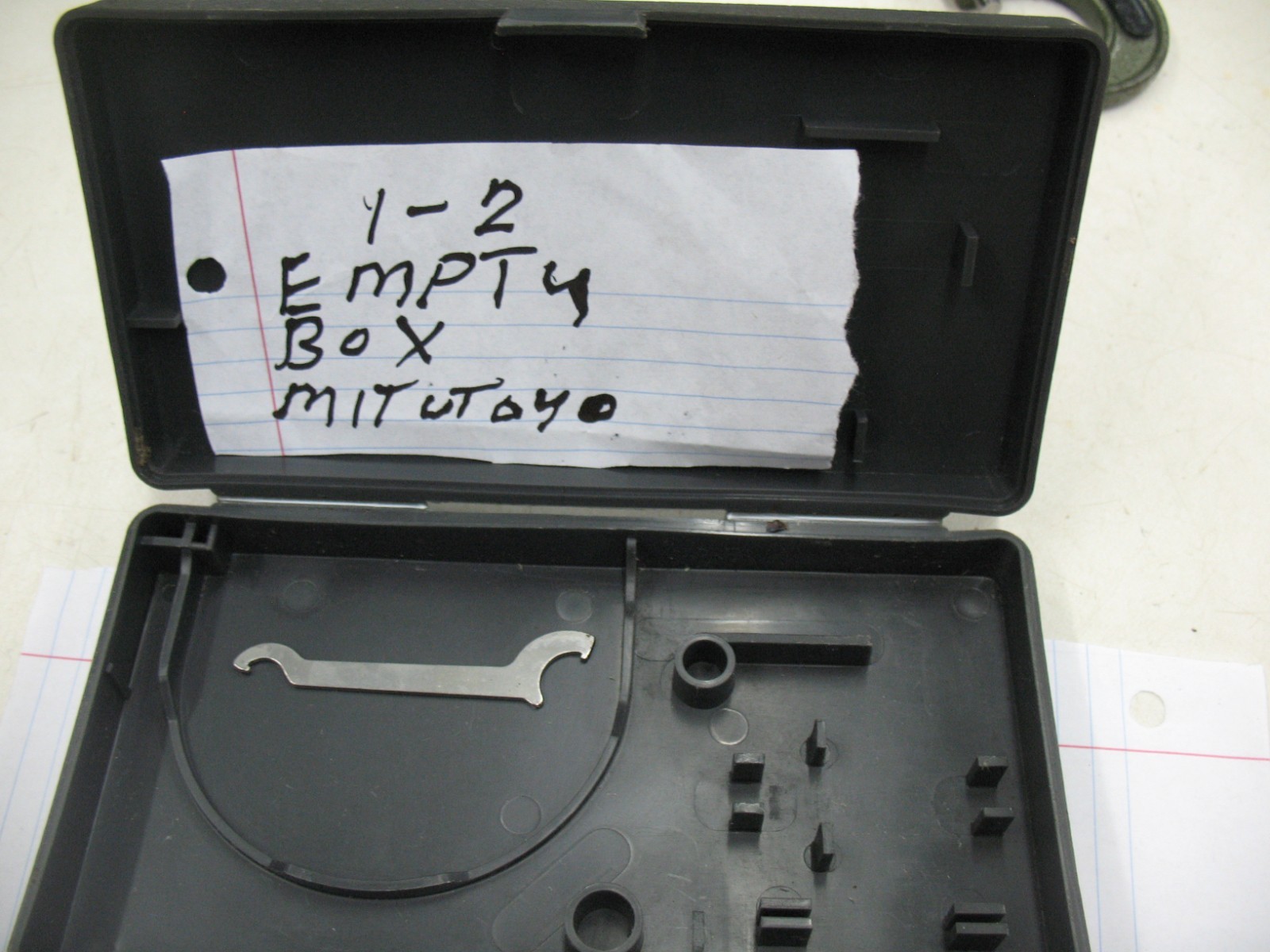MITUTOYO 1" to 2" EMPTY BOX