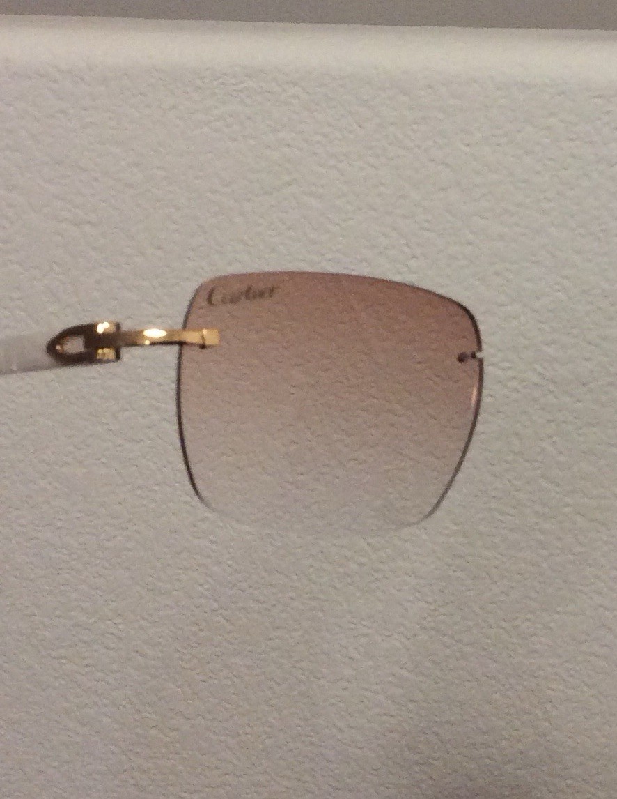Replacement Lens 44mm For Cartier C Decor Frames. 30% Gradient Brown. Rare