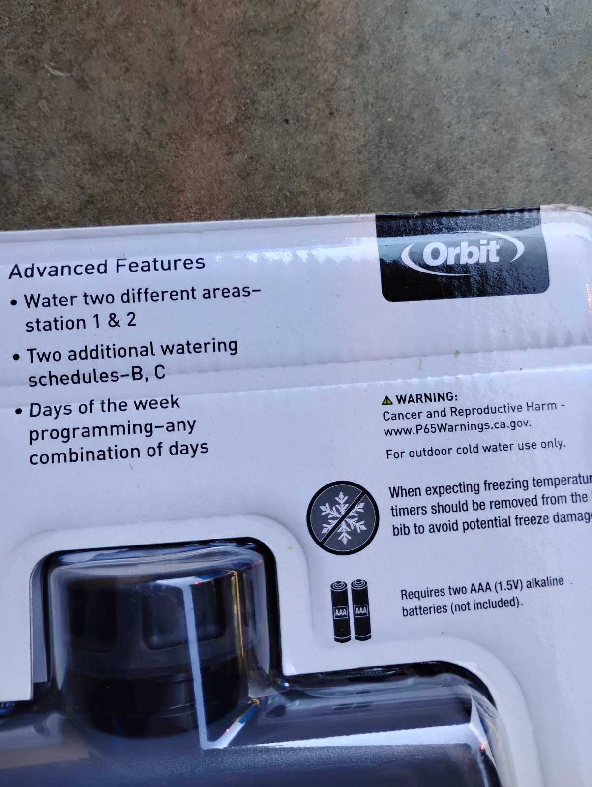 Orbit 1 Dial 2 Outlet Hose Faucet Timer Programmable 56544 New SEALED