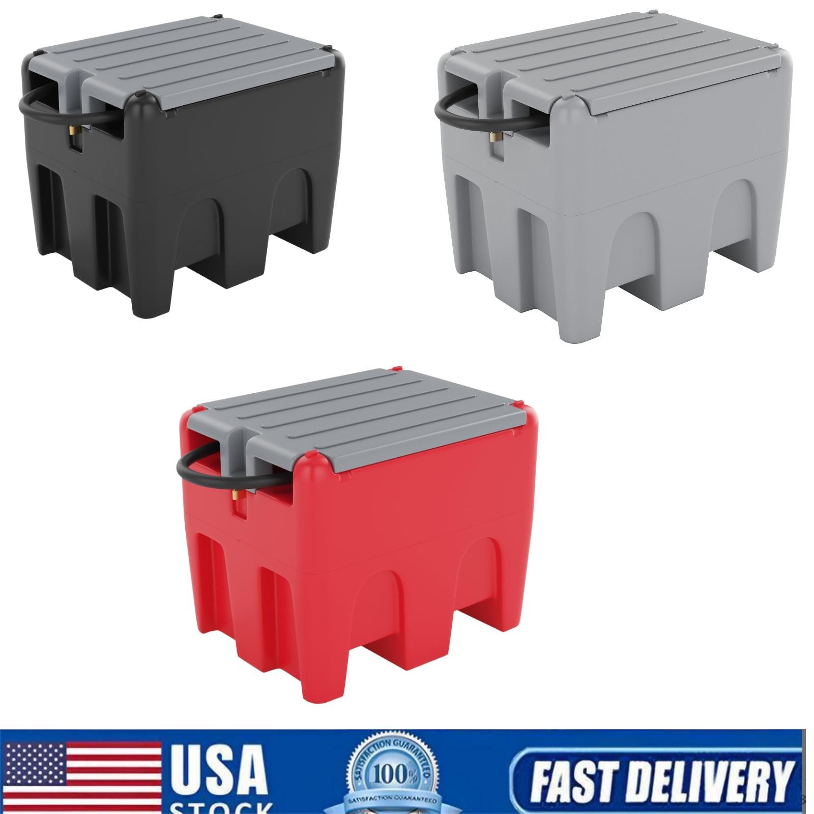 🔥48Gallon Portable Fuel Transfer Tank w/Pump Auto Shut-Off Nozzle Diesel Fuel C