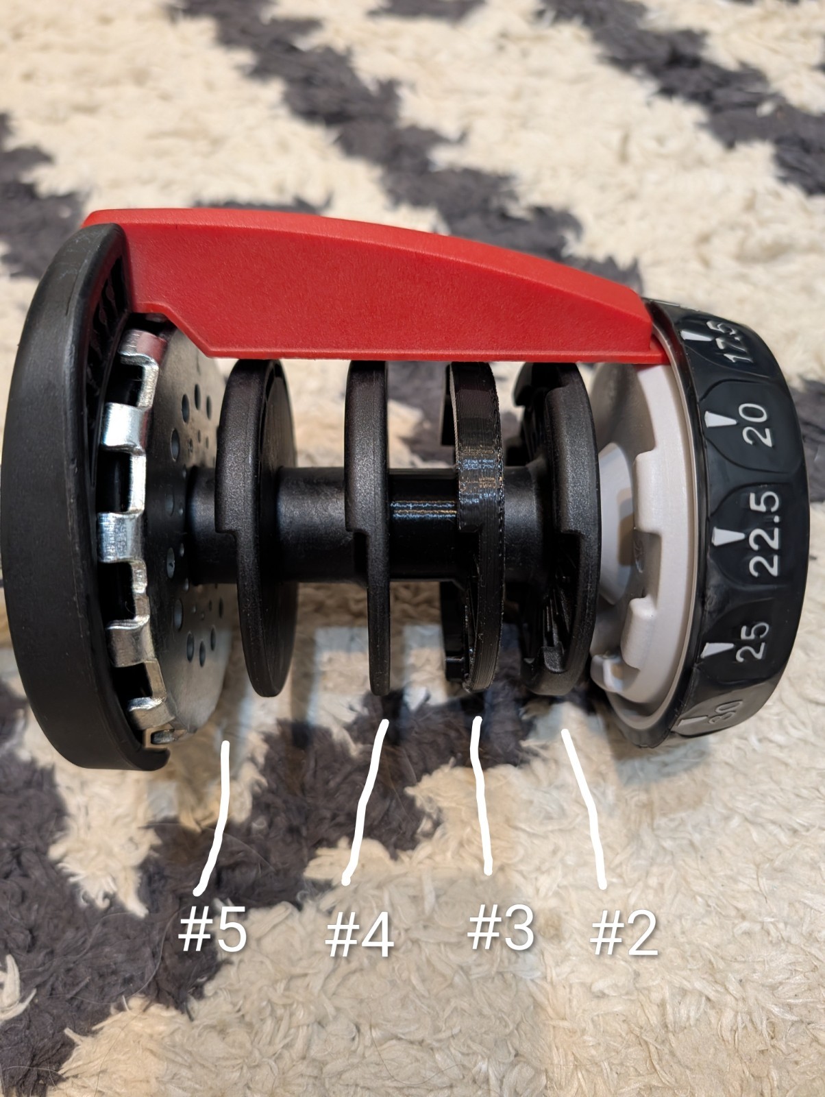 SERIES 2 ONLY - Bowflex and Nautilus 552 Dumbbells Replacement Disc #4