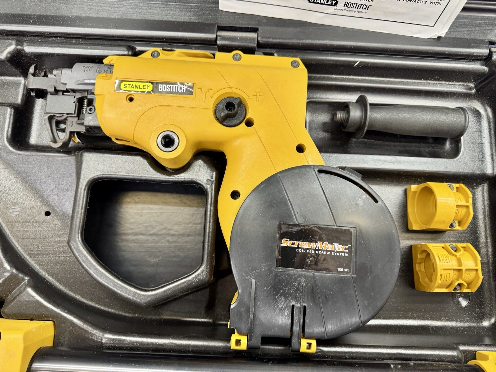 Stanley Bostitch CST2 CST3 ScrewMatic Coil Screw System Kit w Case