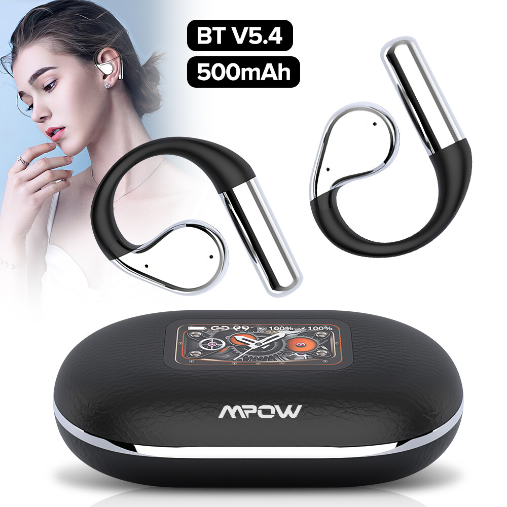 Mpow Open Ear Headphone Earbuds Open Ear Bluetooth 5.4 Headphones OWS Earphones
