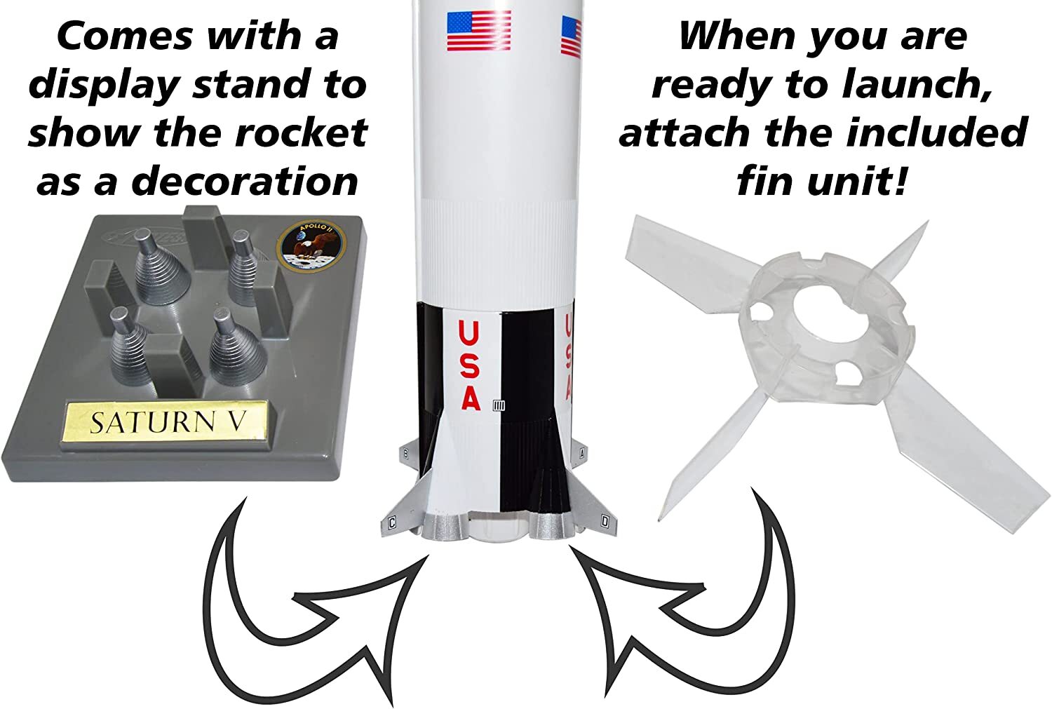 Estes Saturn V Model Rocket Starter Set - Includes Rocket, Launch Pad+Controller