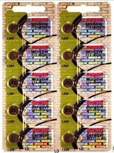 373 MAXELL WATCH BATTERIES (10 piece) SR916SW SR68 V373 D373 NewAuthorizedSeller