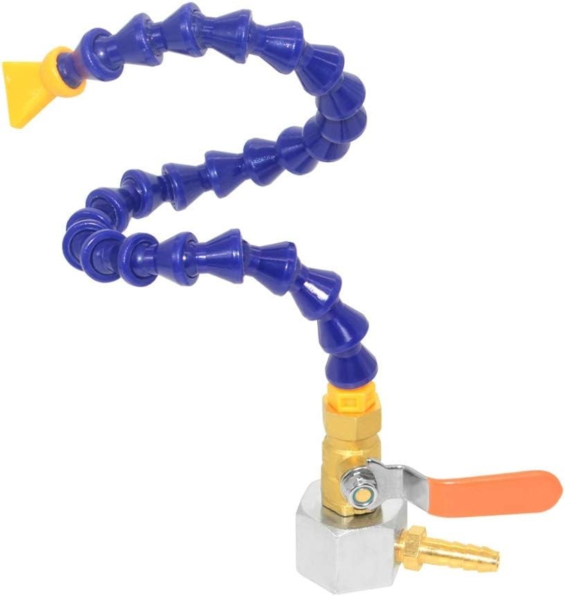 Versatile 13.4" Magnetic Base Coolant Hose Pipe with Adjustable 1/4PT Threading