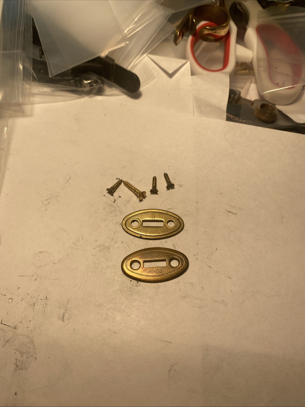 Brass Wedge Plates for Thompson Center Hawken Muzzleloader and Screws