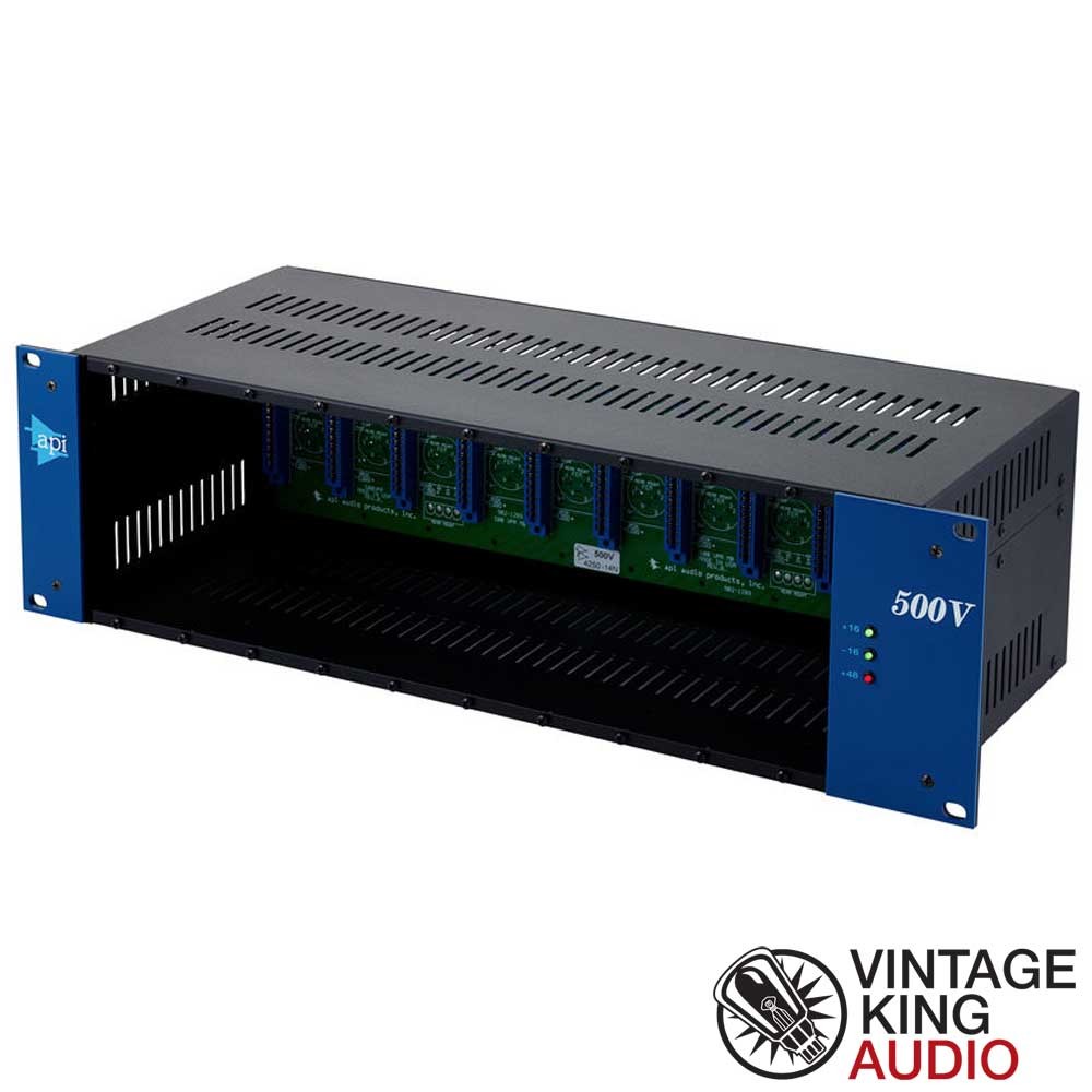 API 500VPR 3U Vertical 10-Slot 500 Series Rack with Tri-Polar PSU