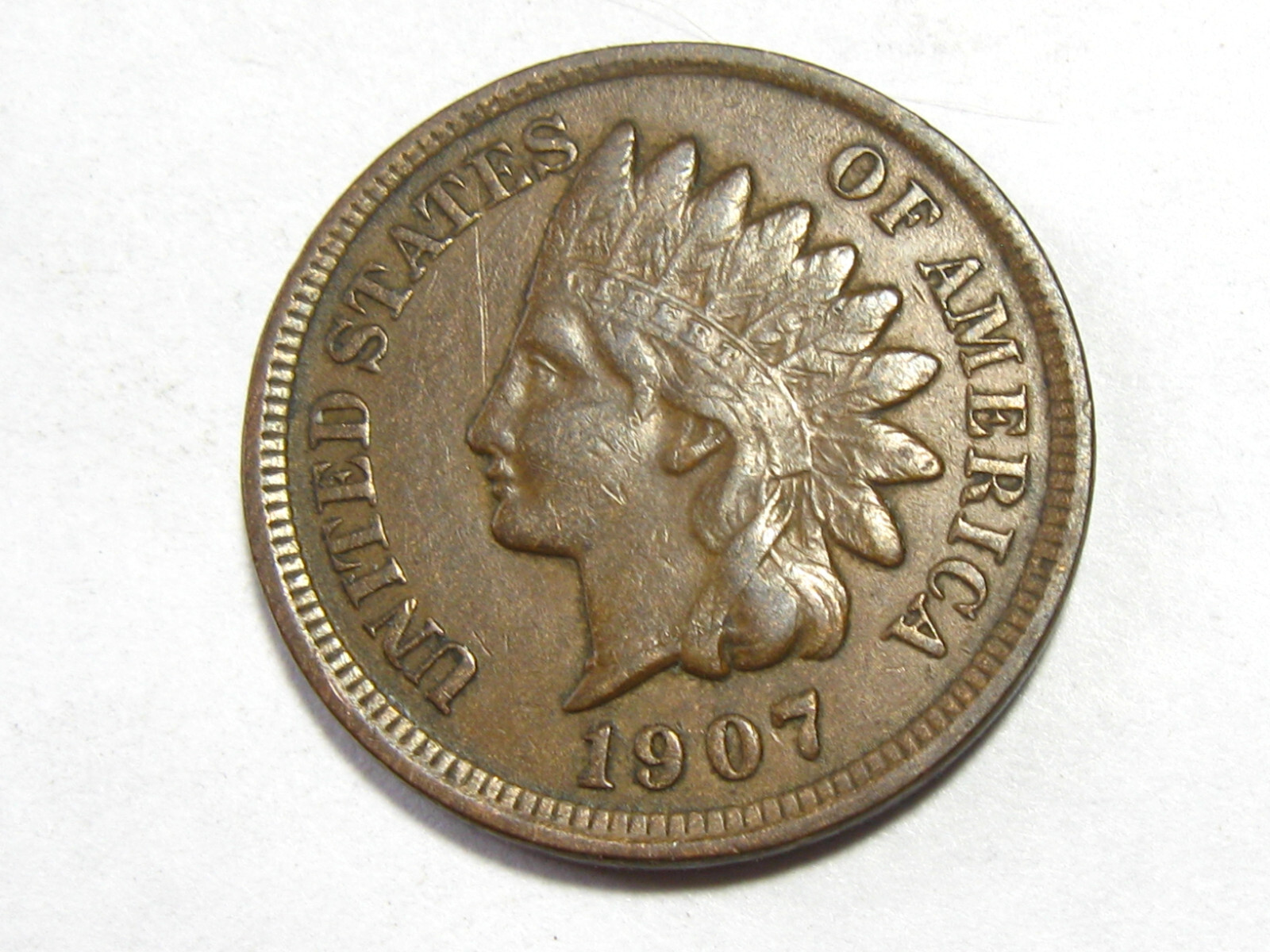 1907 Indian Head Cent - Extra Fine - #5991