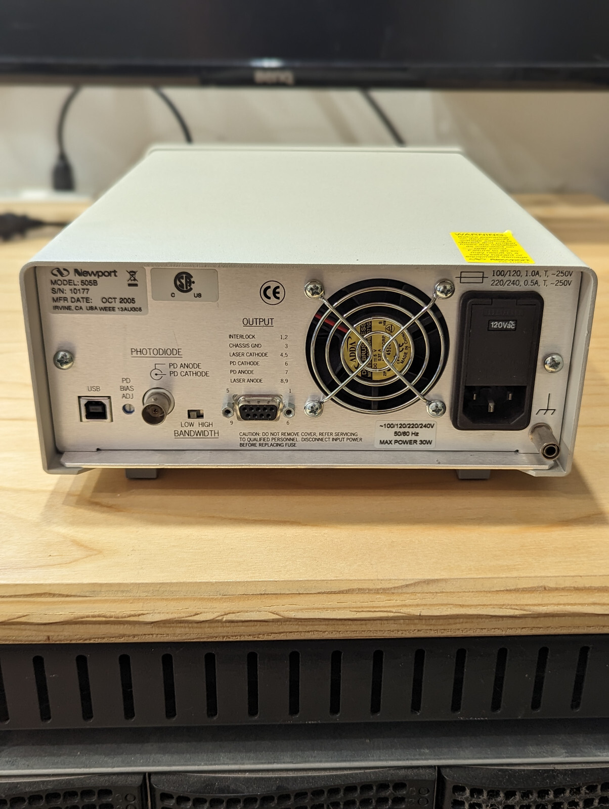 Newport Model 501B Laser Diode Driver With 1x Key