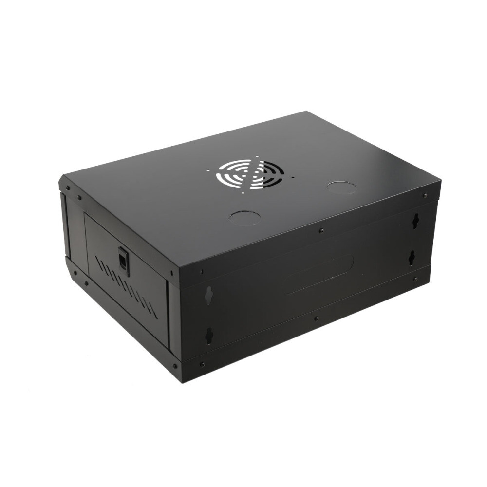 4U 22" Wall Mount Network Server Cabinet Enclosure Rack w/ Locking Lock & 2 Keys