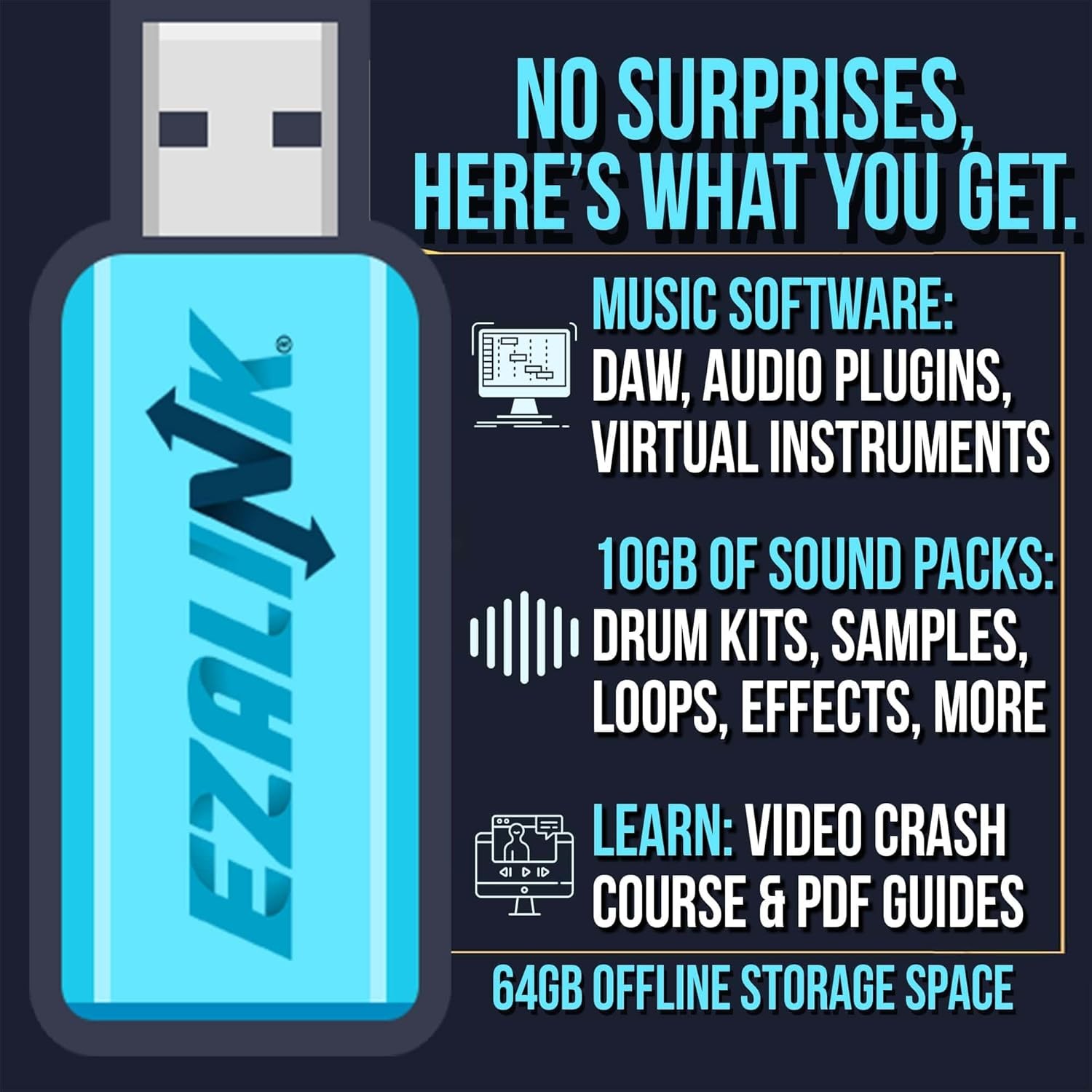 Music Software Bundle for Recording, Editing, Beat Making & Production - DAW, VS