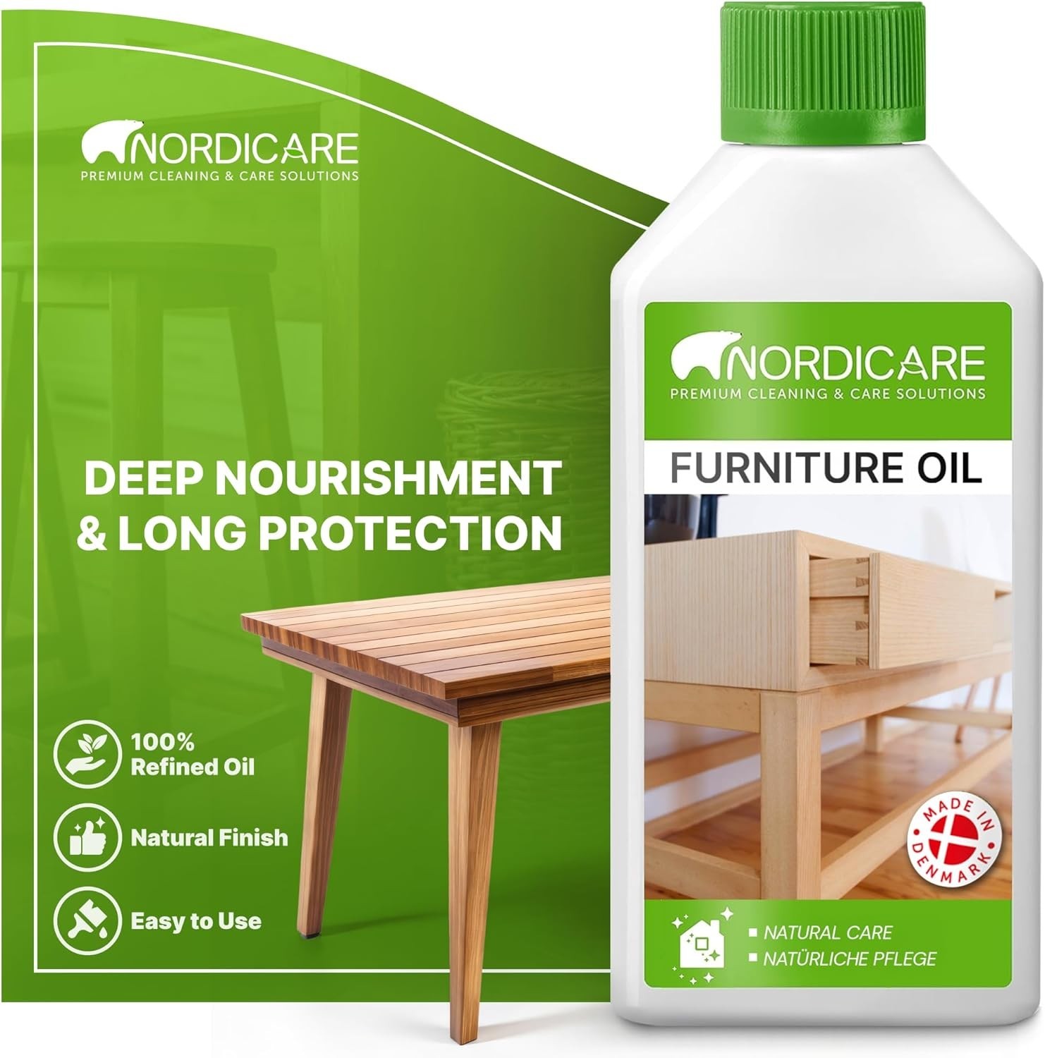 Wood Oil Colorless - Walnut Oil, Teak Oil, Wood Oil Furniture for Oak, Beech...