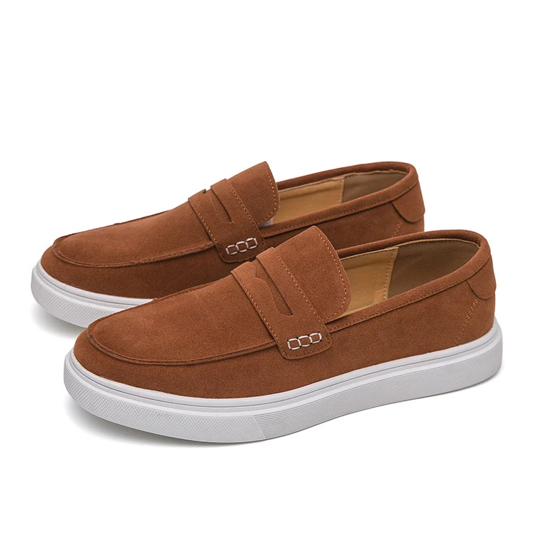 Business Fashionable Sneakers Comfortable Casual Slip on Loafers for Men