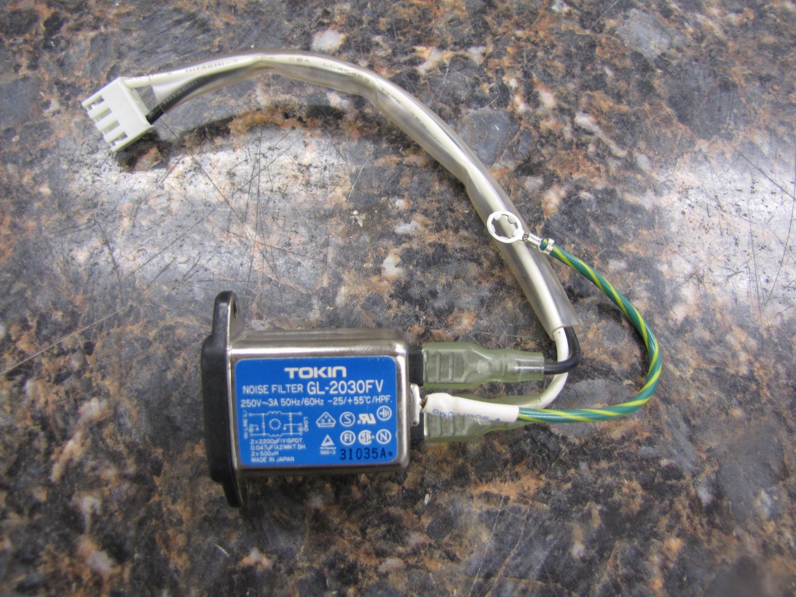 TOKIN NOISE FILTER GL-2030FV 250V-3A - New - MX3