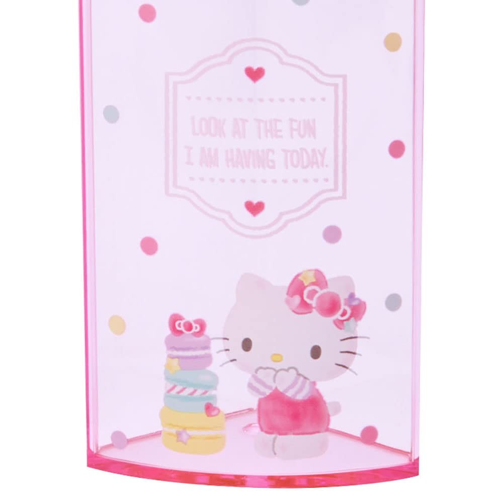 213110 Pink Plastic Hello Kitty Kitty Pen Stand 360 Degree Rotating Pen Stand...