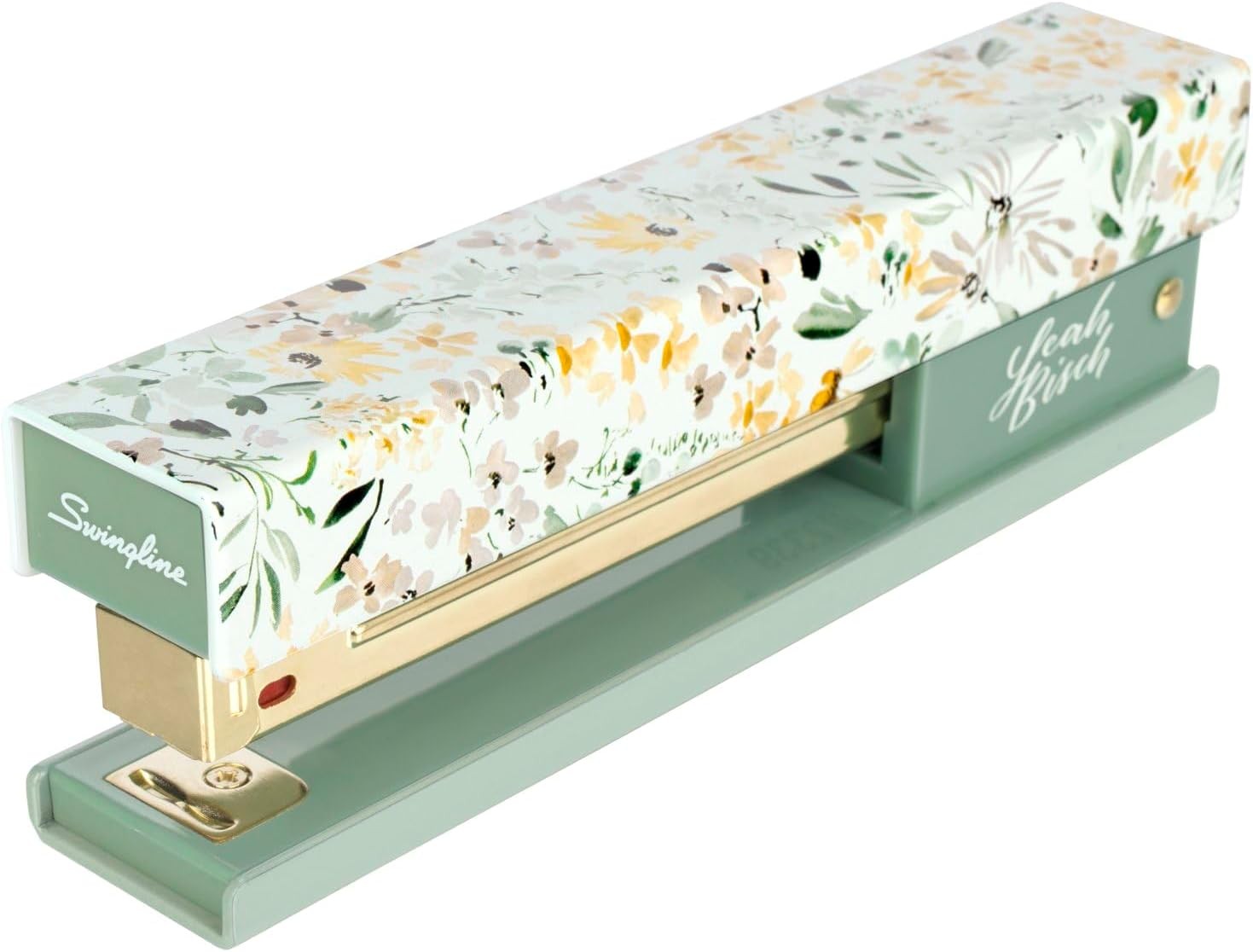 Stapler by Leah Bisch 20 Sheet Capacity Full Strip Wildflowers Colorful Fashion