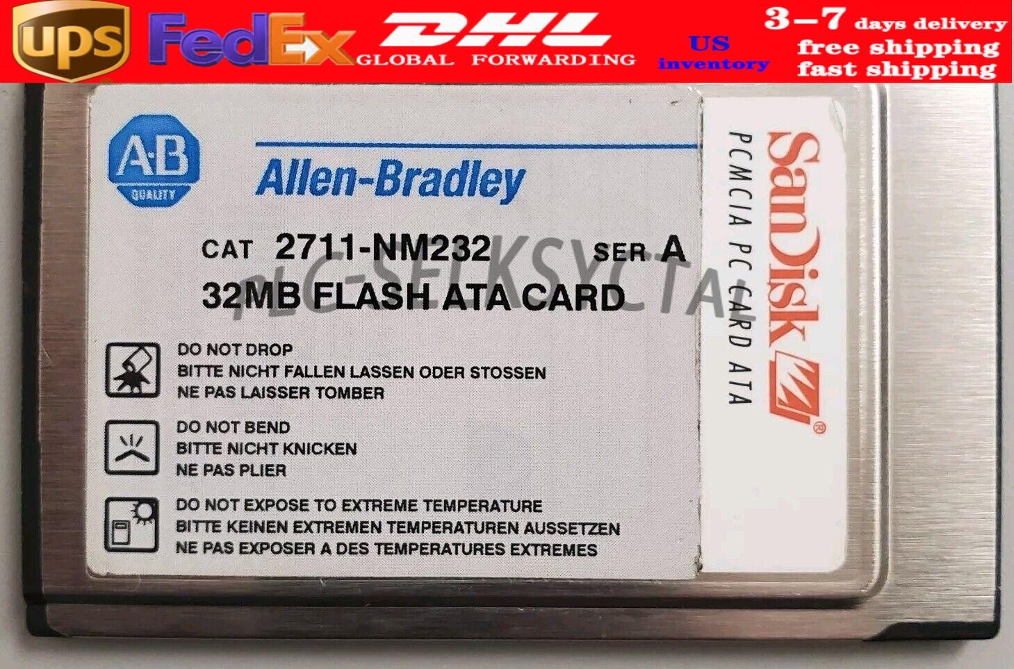 Allen Bradley 2711-NM232 Series A 32MB PCMCIA Memory Card for PanelView.