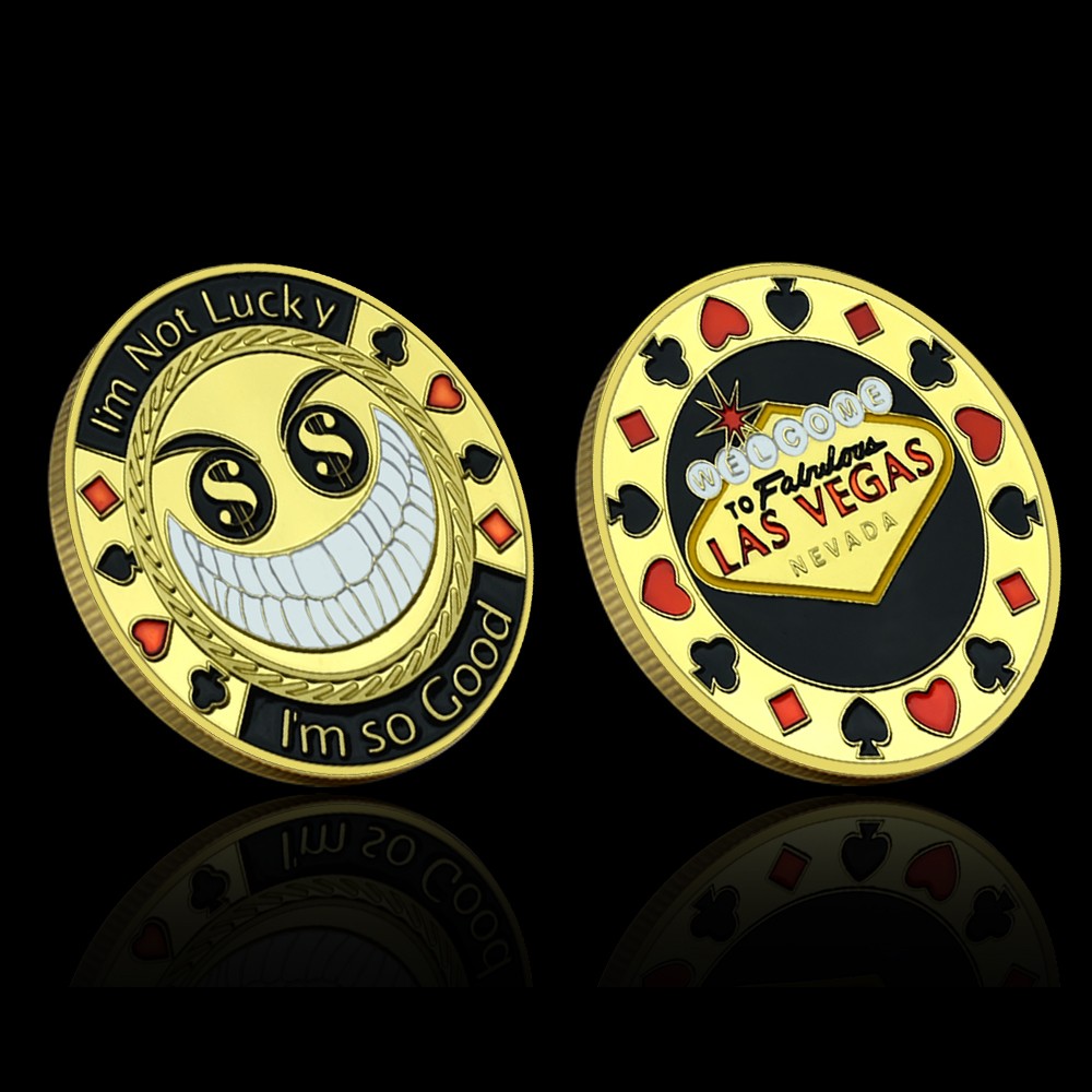 Poker Angel Challenge Coin - I'm Not Lucky I'm So Good, Las Vegas Souvenir Coin