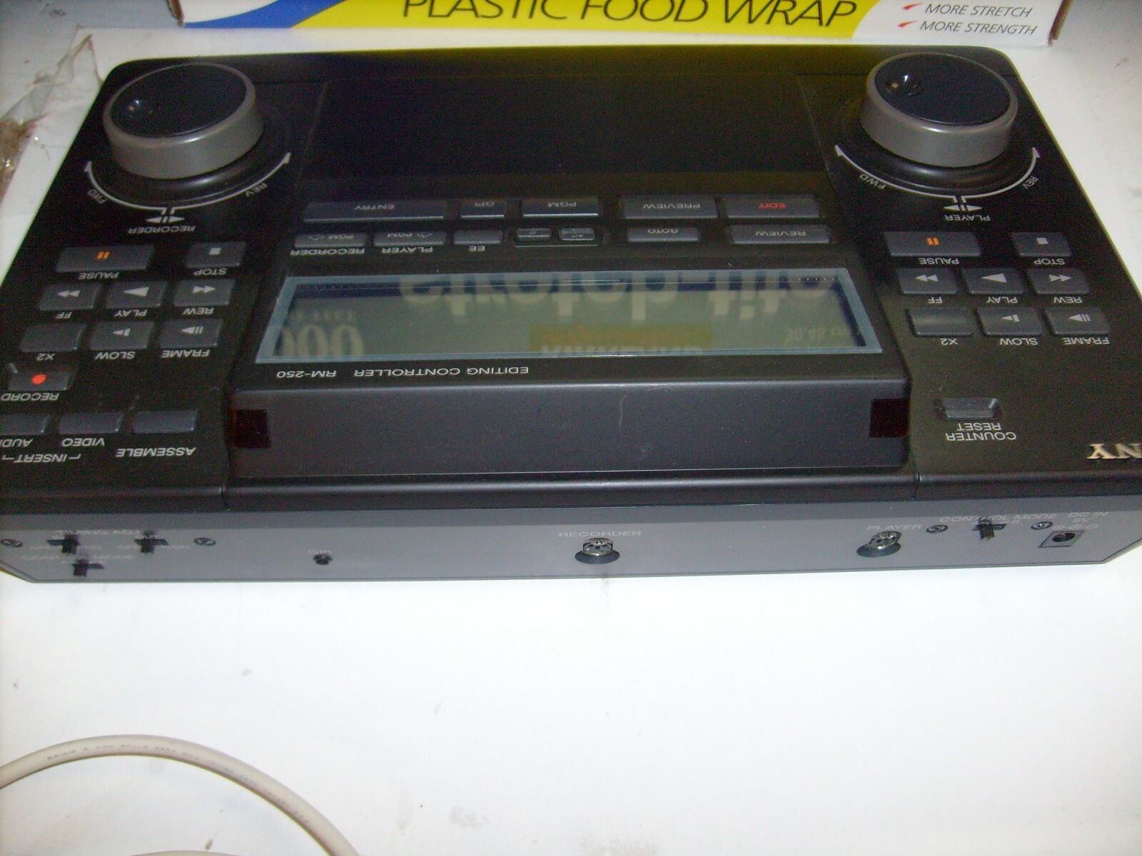 Vintage Sony RM-250 Video Editing Controller w/ shuttle knobs