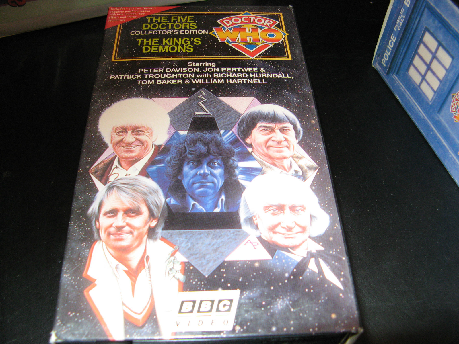 Doctor Who-The Five Doctors/The King's Demons-2 vhs-Pertwee-Troughton +++