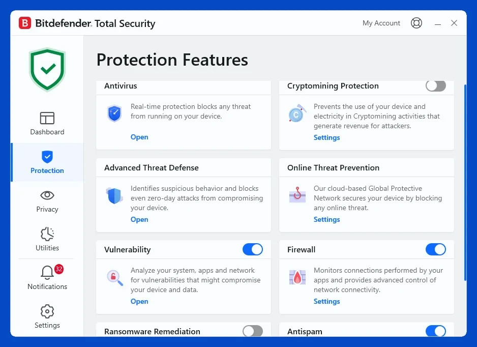 Bitdefender Total Security 2026 - 3 Years 5 Devices (Windows,MAC,Android)