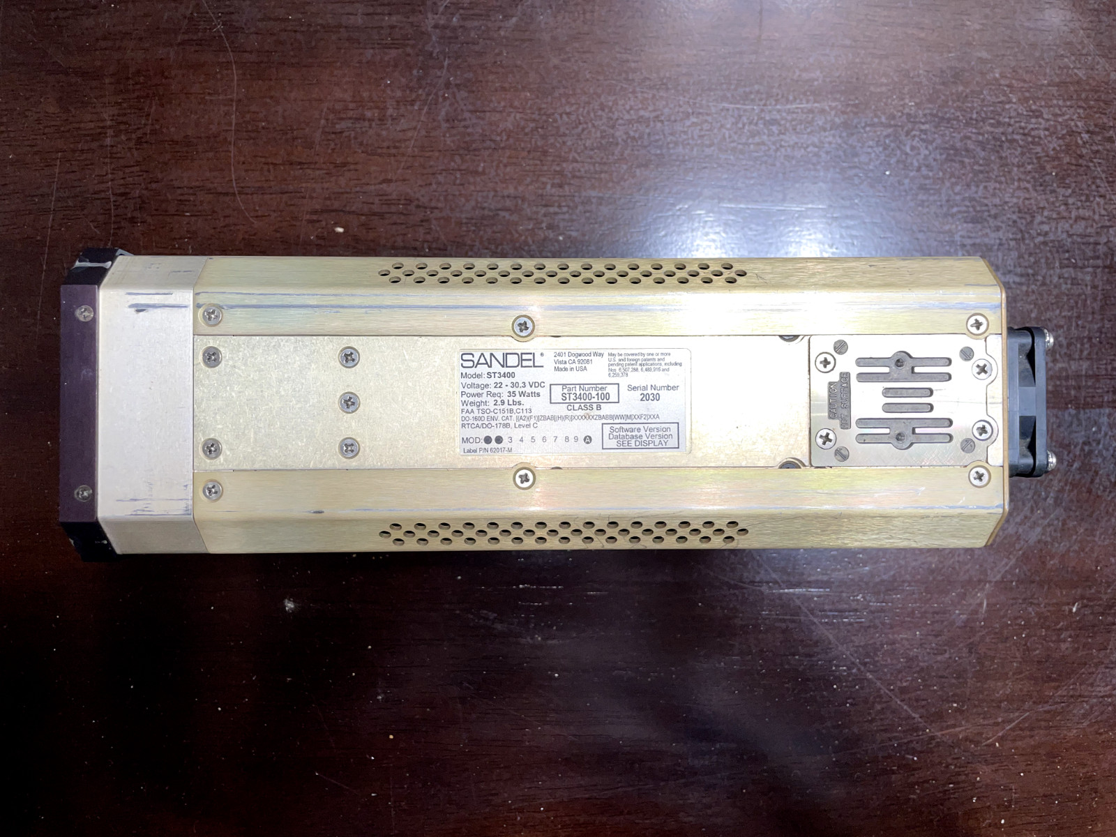 ST3400-100 Sandel TAWS/RMI Display - SEE DESCRIPTION