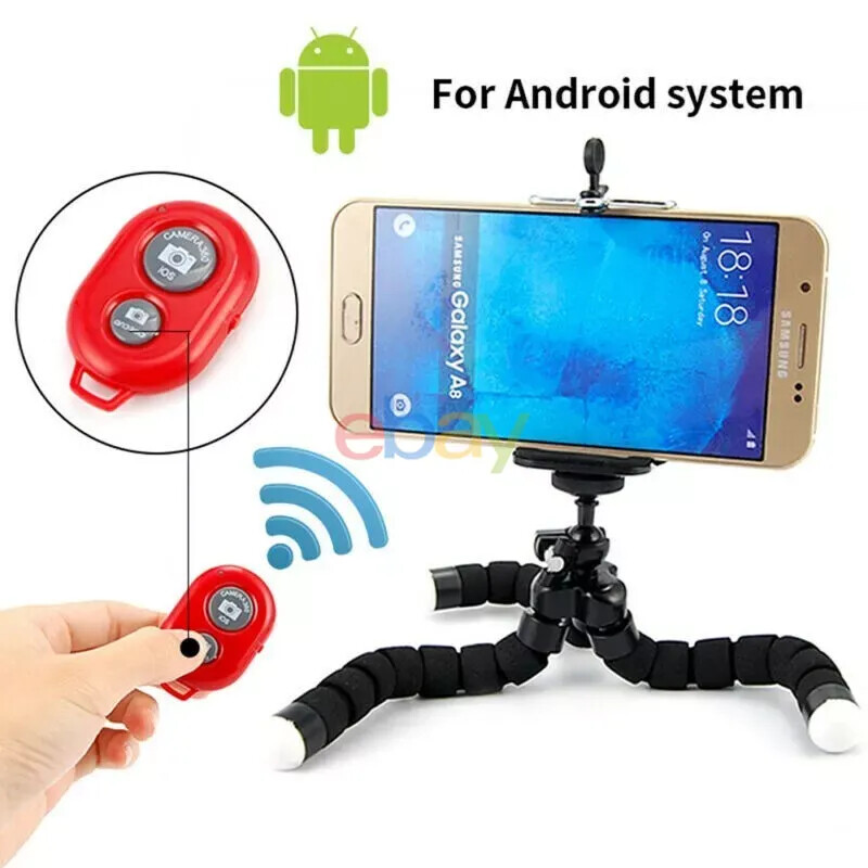 2x New Wireless Camera Bluetooth Remote Shutter For iPhone Samsung IOS Android