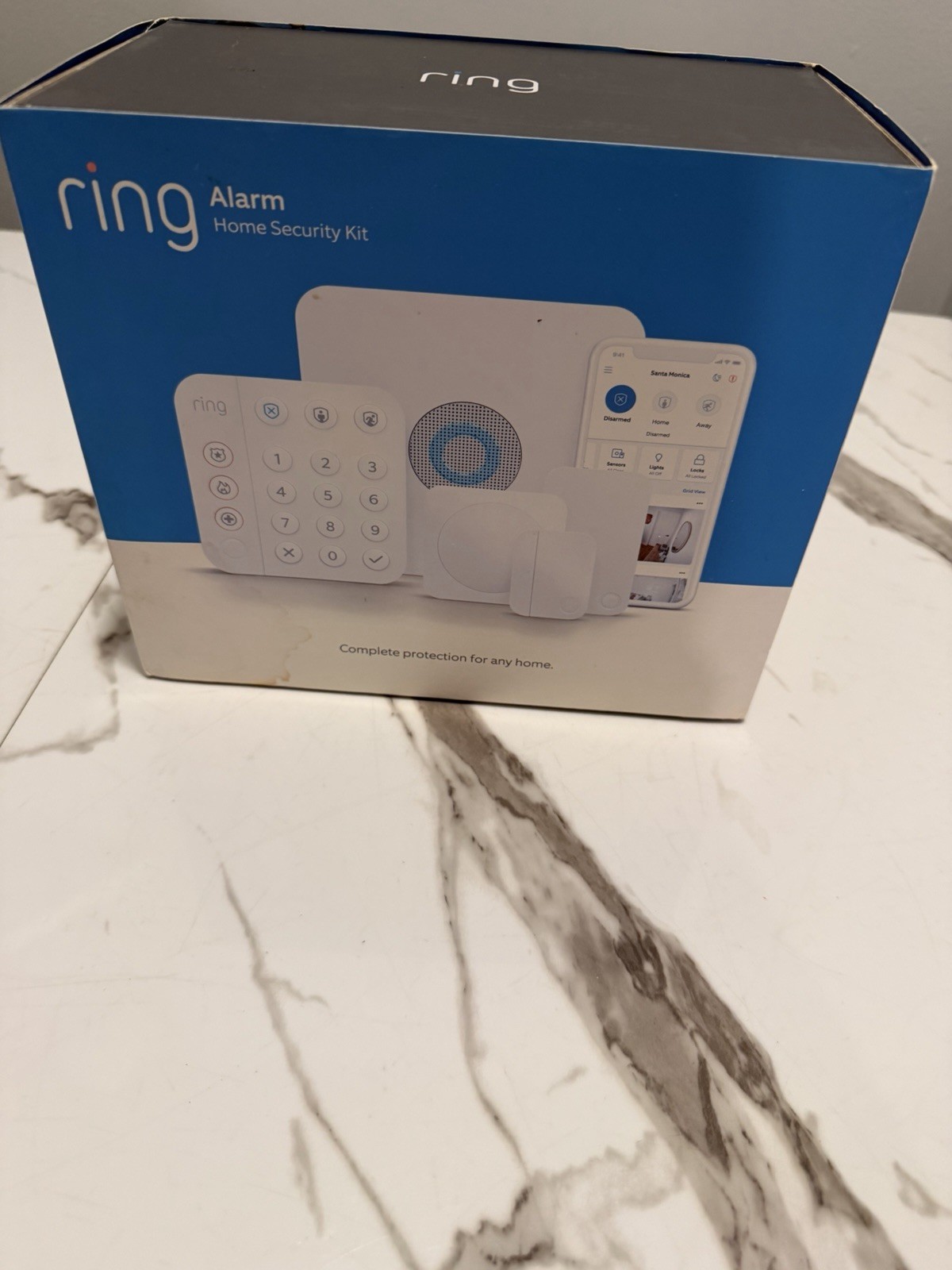 Ring Alarm Home Security Kit White, Wireless Wi-Fi, Alexa Compatible, App
