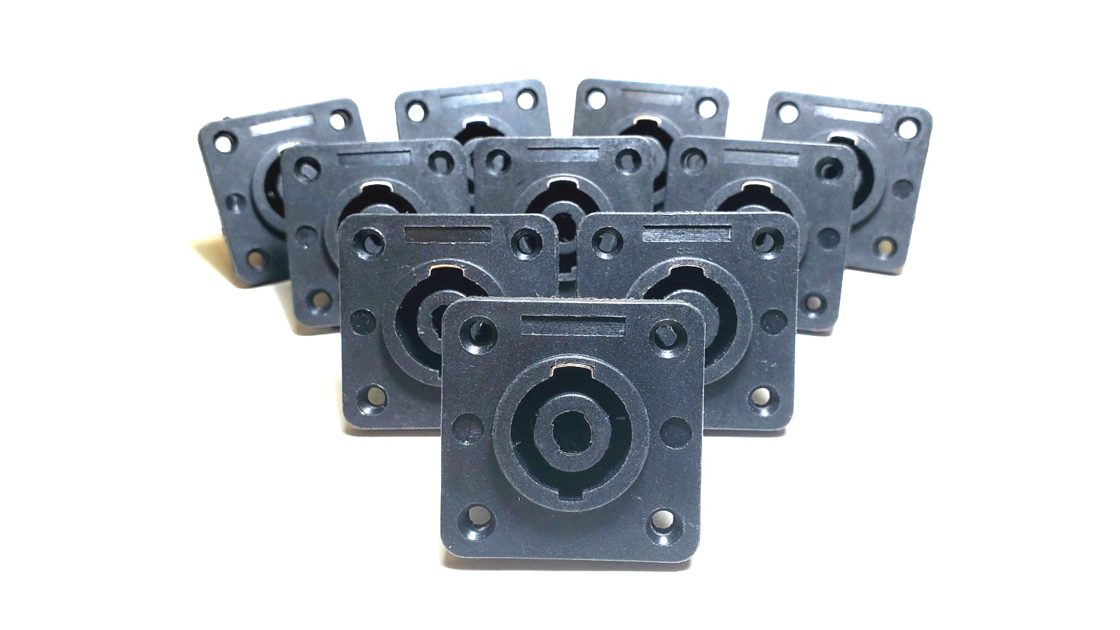 10-Pack Female Speakon 4-Pole Connector Compatible with Neutrik Speakon