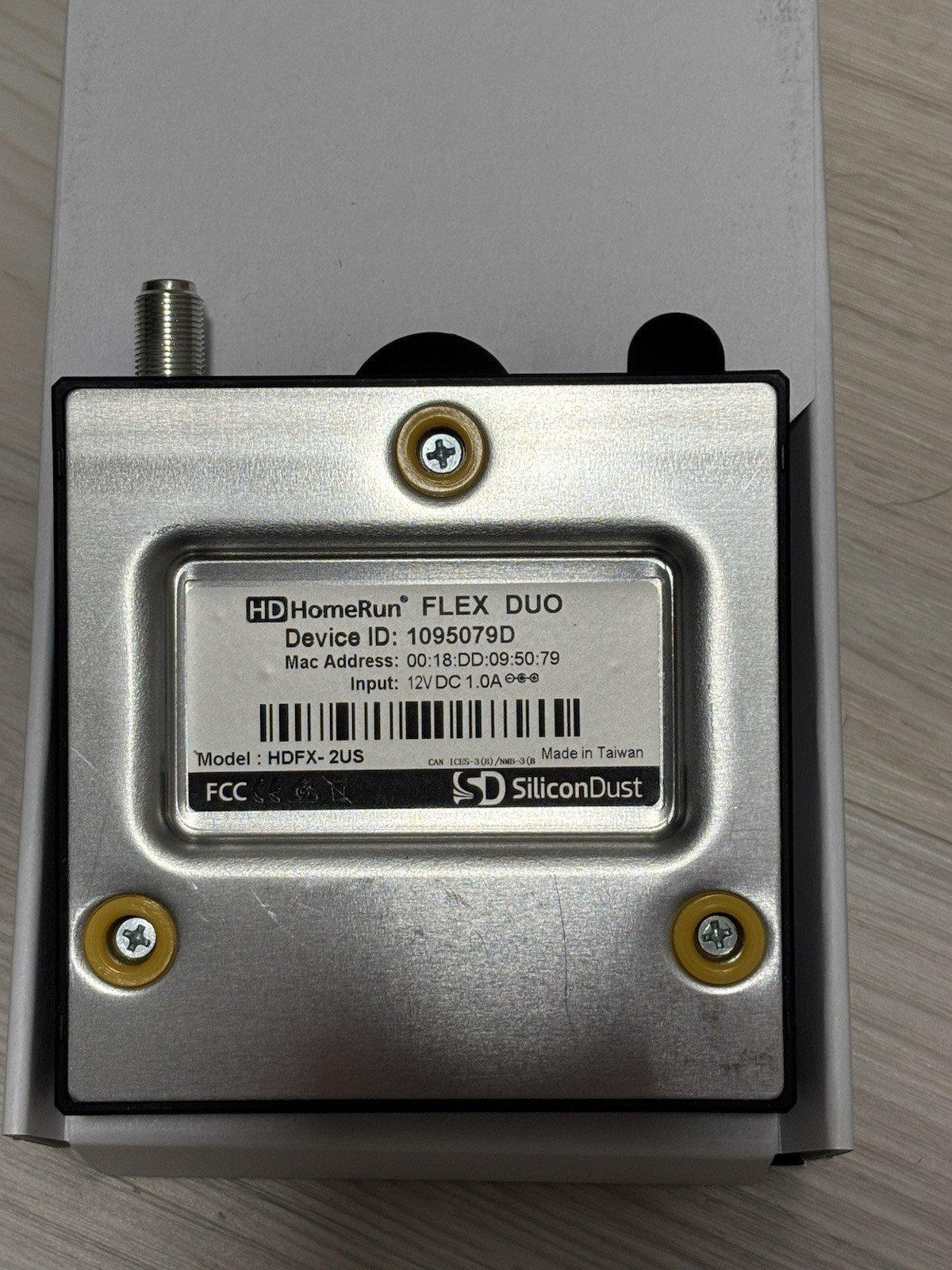 SiliconDust HDHomeRun FLEX DUO HDFX-2US ATSC Ethernet Digital TV Tuner