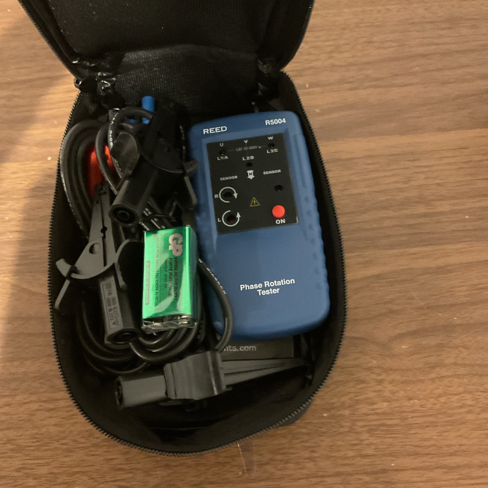 REED Instruments R5004 Phase Rotation Tester Three Phase Power Source ￼￼