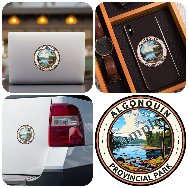 Canada Algonquin Provincial Park est 1893  Vinyl Sticker Decal Car Decal