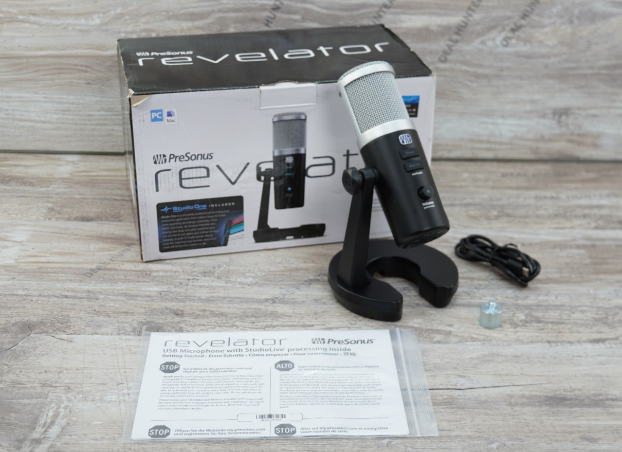 Presonus Revelator USB microphone for streaming, podcasting, gaming w/effect