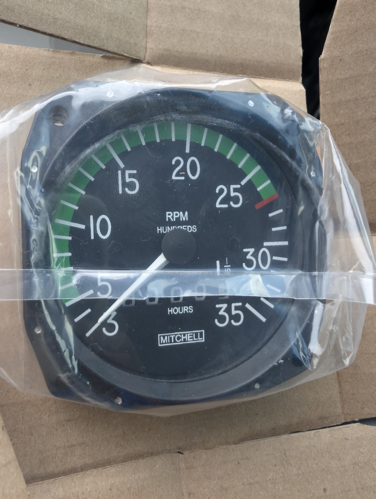 MITCHELL TACHOMETER CLOCKWISE MECHANICAL D1-112-5023 P/N 10-24623 BRAND NEW