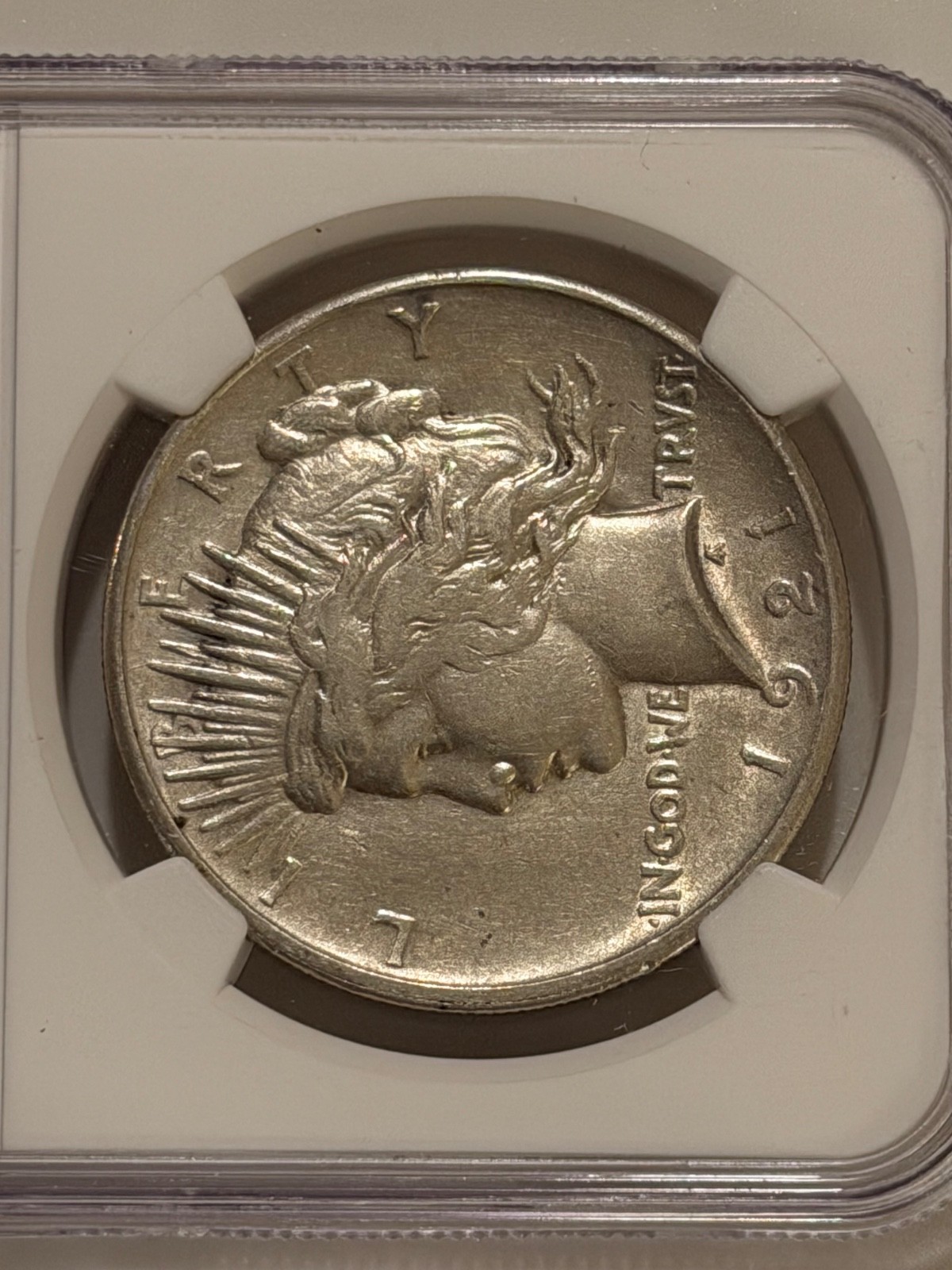 1921 Peace Silver Dollar NGC AU Details Key Date Peace