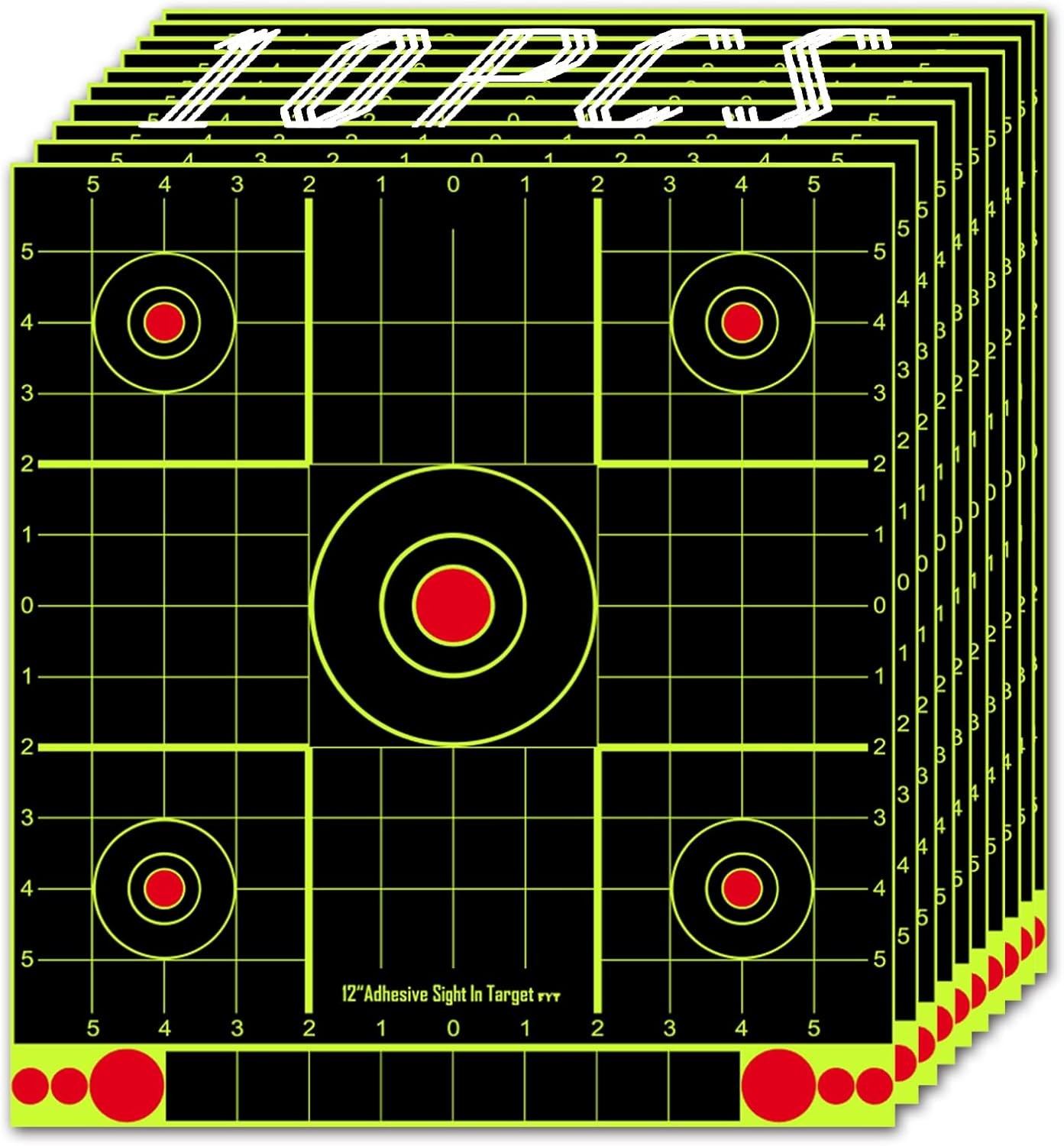 ATFLBOX 12x12 inch Splatter Paper Targets and Adhesive Target Papers.Shooting Ou