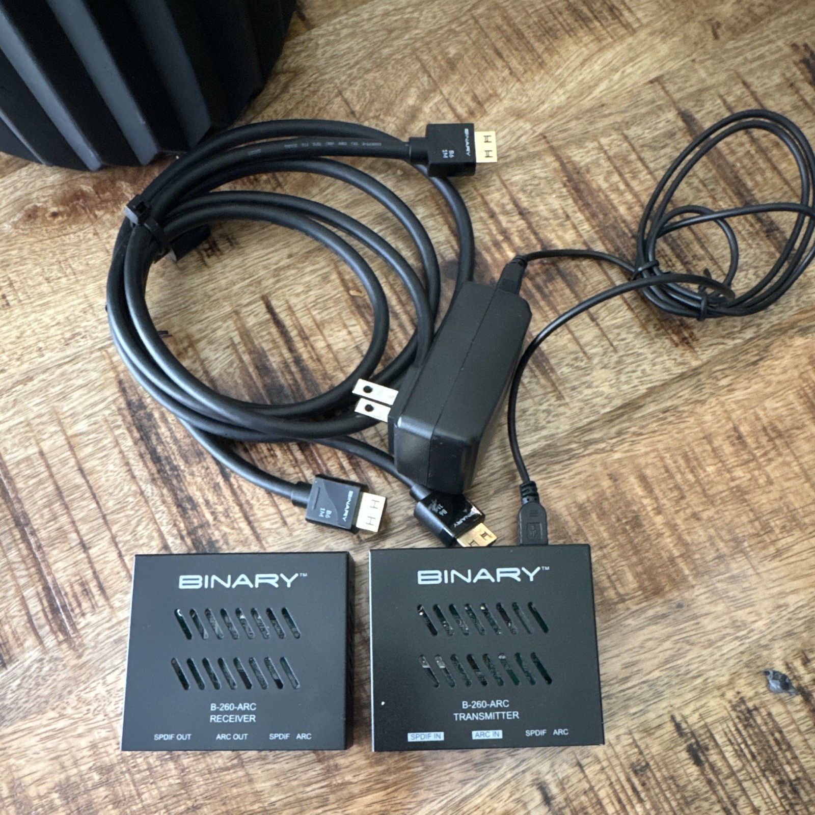 Binary B-260-ARC ARC Audio Extender Transmitter & Receiver TX/RX with 2 HDMI’s