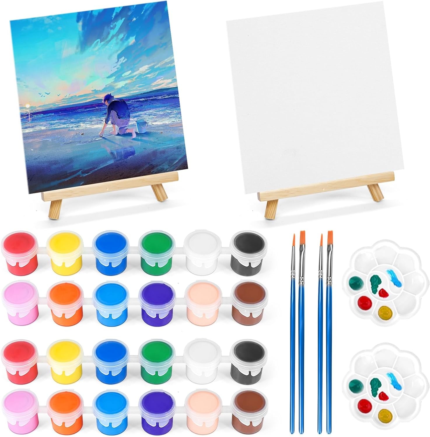 2 Pack 8 * 10In Canvas Boards for Painting, Art 8 inches by 10 inches, 12
