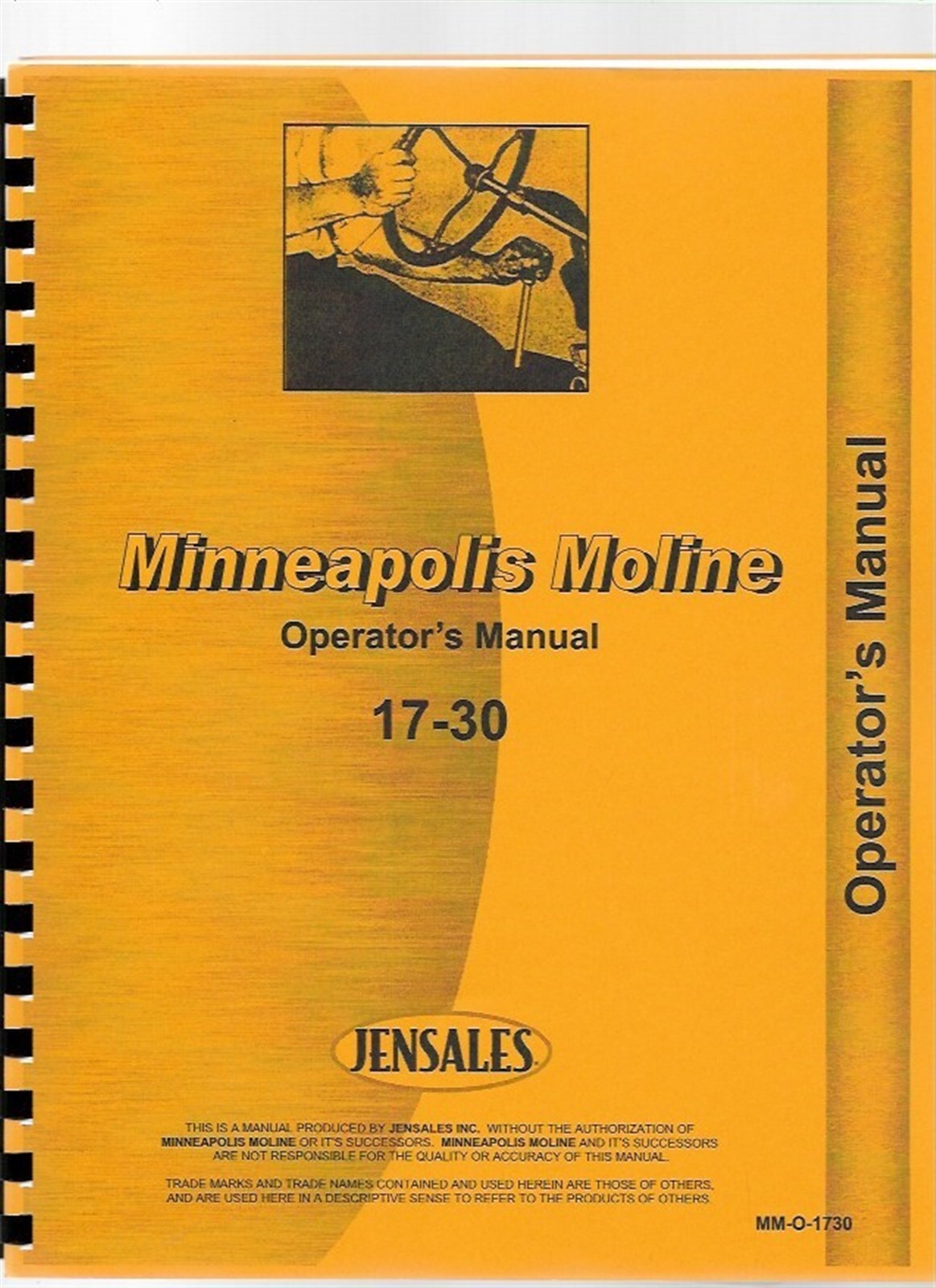 Minneapolis Moline 17-30 Twin City Tractor Owners Operators Manual