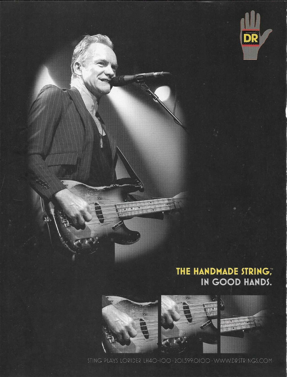 DR Strings - STING of THE POLICE - 2008 Print Advertisement